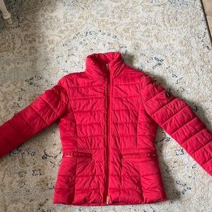SAVE THE DUCK Vibrant Red Puffer Jacket